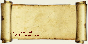 Jana Dečermić vizit kartica